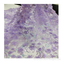 High Quality light purple dress fabric